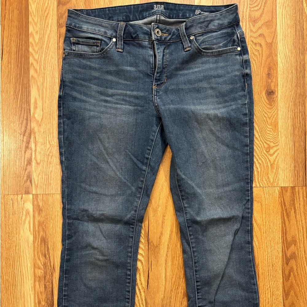 a.n.a Dark Blue Skinny Jeans for Women